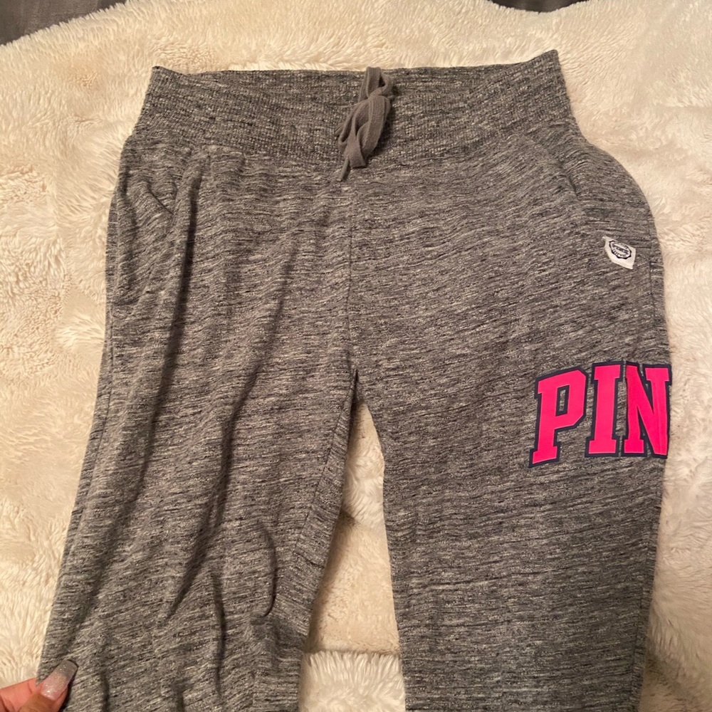 VS PINK grey joggers